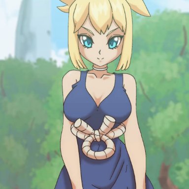 dr.stone, kohaku (dr.stone), twistedgrim, alternate version available, animated, color, colored, no sound, tagme, video