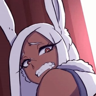 my hero academia, miruko, rumi usagiyama, orpice kun, 1boy, anal, anal insertion, anal sex, ass, ass shake, bouncing ass, bunny ears, bunny girl, bunny tail, clothed sex