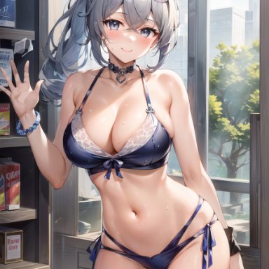 honkai: star rail, silver wolf (honkai: star rail), stable diffusion, 1girls, curvaceous, curvy body, curvy figure, female focus, female only, huge breasts, seductive look, solo female, solo focus, voluptuous, voluptuous female