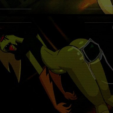 lord dominator, blanklazarus, mrblank, alien girl, belly bulge, cum in pussy, cum inside, dominant male, fucked from behind, fucked senseless, hand on head, open mouth, rough sex, size difference, tongue out