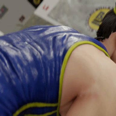 street fighter, chun-li, juri han, kishi, ass on face, big ass, bouncing ass, facesitting, smothering, yuri, 3d, animated, mp4, no sound, tagme