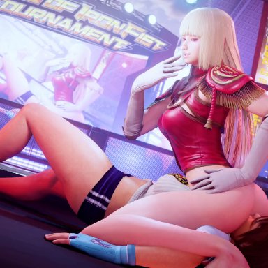 tekken, tekken 7, emilie de rochefort, kazama asuka, amateurthrowaway, cunnilingus, eating ass, eating pussy, exhibitionism, facesitting, grinding, public, public nudity, public sex, twerk