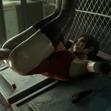 capcom, resident evil, ada wong, mvtrivial, ambiguous consent, ass, big penis, black thighhighs, cock, dick, dominant male, domination, half naked, lace trim, large penis