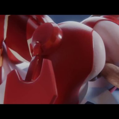 darling in the franxx, zero two (darling in the franxx), big ass, close-up, doggy style, moaning, moaning in pleasure, muscular male, pink hair, red suit, animated, tagme, video