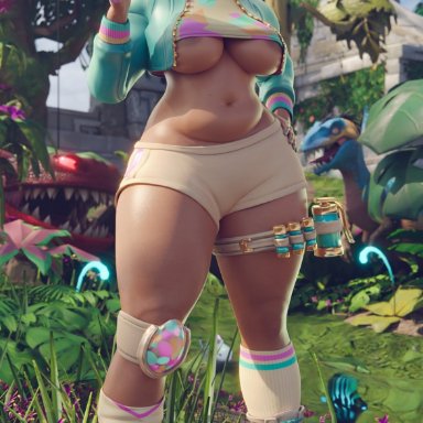 fortnite, opal (fortnite), superhentaimaster9000, 1girls, ass, athletic, athletic female, big breasts, breasts, busty, chest, cleavage, curvaceous, curvy, curvy figure
