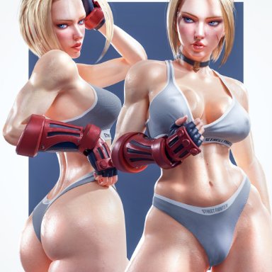 calvin klein, capcom, street fighter, street fighter 6, cammy white, mikadawn, 1girls, ass, big breasts, blonde hair, breasts, british, british female, cameltoe, erect nipples