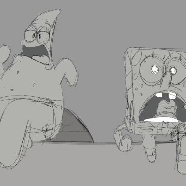 nickelodeon, spongebob squarepants, patrick star, sandy cheeks, aonoexorcist100, anthro, big breasts, cum, furry, pants pull, animated, mp4, sound, video