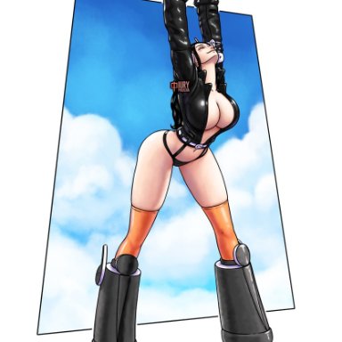 one piece, nico robin, iury padilha, 1girls, ass, big breasts, boots, breasts, busty, cleavage, curvy, egghead, female, female only, jacket