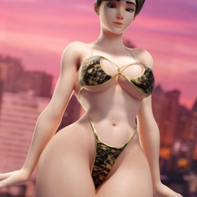activision, blizzard entertainment, overwatch, overwatch 2, lena oxton, tracer, smitty34, 1girls, ass, athletic, athletic female, big ass, big breasts, bottom heavy, breasts