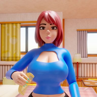 original, original character, andi3dz, 1girls, air inflation, ass, ass expansion, big ass, big breasts, breast expansion, breasts, female, female only, giantess, giantess growth