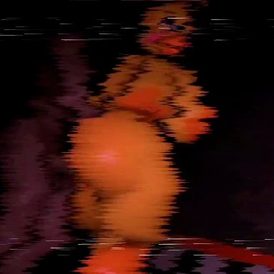 five nights at freddy's, huge toy chica, toy chica (fnaf), dahsharky, 1boy, 1girls, animatronic, animatronic female, beak, furry, animated, sound, tagme, video