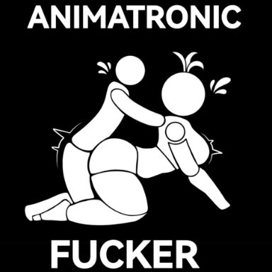 five nights at freddy's, five nights at freddy's 2, toy chica (fnaf), big ass, big breasts, doggy style, doggystyle, funny, sex, side view, sweat, sweatdrop, sweating, black and white, meme