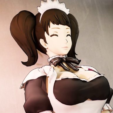 atlus, persona, persona 5, sadayo kawakami, amateurthrowaway, succubaeva, 1girls, 3boys, anal, ass, breasts, female, gangbang, large ass, large breasts