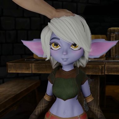 league of legends, tristana, yordle, jos bobot, breasts, human, human penetrating, light-skinned male, oral, sex, smaller female, straight, vaginal penetration, 3d, animated