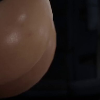 mass effect, miranda lawson, sumthingextra69, 1boy1girl, ass, ass focus, big ass, big butt, black hair, bouncing ass, bubble butt, clapping cheeks, cowgirl position, indoors, light-skinned female