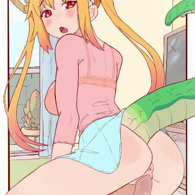 miss kobayashi's dragon maid, tohru (dragon maid), litsilium, 1boy, 1girls, duo, sex, twintails, vaginal penetration, alternate version available, animated, high resolution, tagme, very high resolution, video