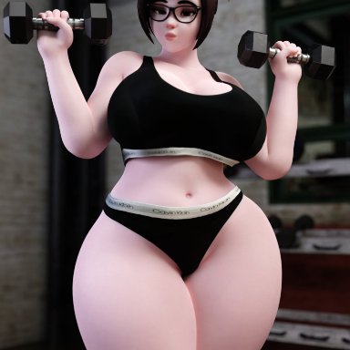 activision, blizzard entertainment, overwatch, overwatch 2, mei (overwatch), mei ling zhou, mei-ling zhou, smitty34, 1girls, asian, asian female, big ass, big breasts, big butt, bottom heavy