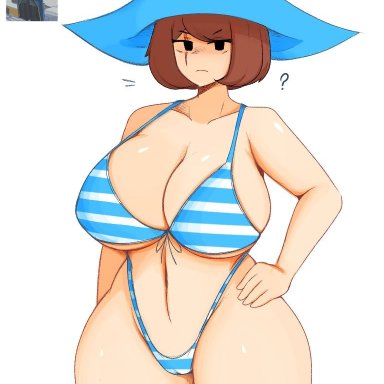 arsenal (rolve), roblox, rolve, pirate (rolve), robloxian, rikamime, ?, 1girls, belly, belly button, big breasts, bikini, bikini bottom, bikini top, breasts