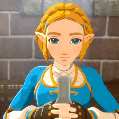 nintendo, tears of the kingdom, the legend of zelda, princess zelda, zelda (tears of the kingdom), nodusfm, pixiewillow, 1boy, 1girls, blonde hair, breasts, fellatio, female, huge breasts, huge cock