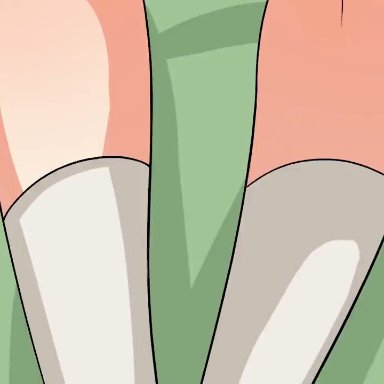 fujiwara chika, the only shoe, ass, bed, blush, bouncing breasts, female, laying on bed, looking at viewer, no panties, pov, seductive look, smile, solo, animated