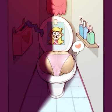 the loud house, lola loud, dop, doplino, ass, pussy, see-through panties, thick ass, toilet, hi res, highres, tagme