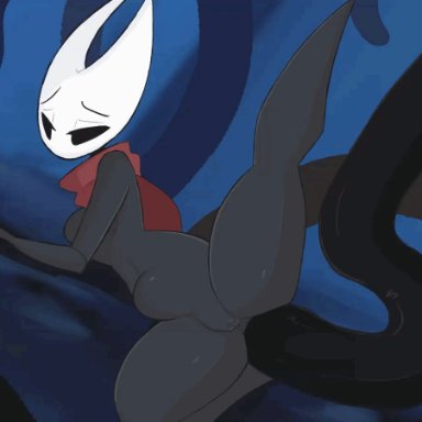 hollow knight, silksong, team cherry, hornet (hollow knight), kilinah, anal sex, big breasts, breasts, female, sex, stomach bulge, tentacle, tentacle sex, thick thighs, wide hips