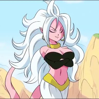 majin android 21, yamcha, funsexydragonball, balls deep, big breasts, big butt, big penis, cowgirl position, cum in pussy, cum inside, fingering, fingering pussy, french kiss, french kissing, horny female