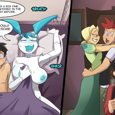 my life as a teenage robot, nickelodeon, brad carbunkle, jenny wakeman, melody locust, tuck carbunkle, xj-9, hermitmoth, 2boys, 2girls, aged up, android, ass, athletic, athletic female