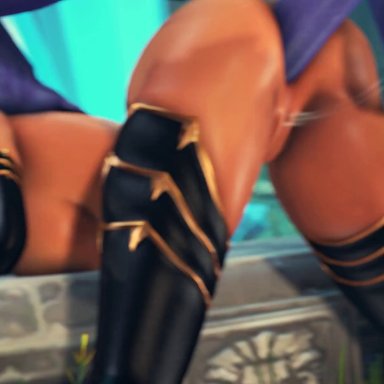 source filmmaker, world of warcraft, blood elf, caelie, draenei, draenei male, high elf, cinderdryadva, kaminakirei, anal, anal insertion, anal sex, areolae, ass, black hair