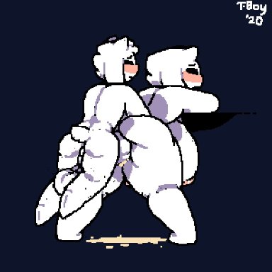 deltarune, undertale, undertale (series), asriel dreemurr, toriel, t-boy, yoganotorabaka, anal sex, anus, ass, ass fuck, ass hole, asshole, balls, balls outline