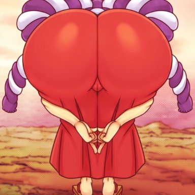one piece, yamato (one piece), matospectoru, 1girls, ass focus, bent over, big ass, big butt, female, female focus, female only, gigantic ass, huge ass, huge butt, large ass