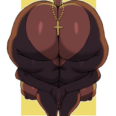laverne (sssonic2), sssonic2, 1girls, anthro, ass, bent over, big ass, big breasts, bottom heavy, breasts, bubble butt, canine, clothing, dat ass, domestic dog
