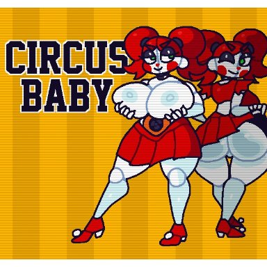 five nights at freddy's, baby (fnafsl), circus baby, circus baby (fnaf), crushtrap