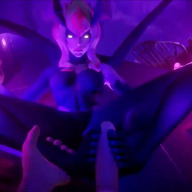 league of legends, league of legends: wild rift, evelynn, nibs3d, feet, feet on penis, foot fetish, footjob, forced, glowing eyes, pov, soles, toes, two footed footjob, 3d