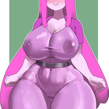 adventure time, cartoon network, princess bubblegum, sivildreams, 1girls, big breasts, bubblegum girl, candy girl, candy humanoid, clothed, clothing, female, female focus, female only, huge breasts