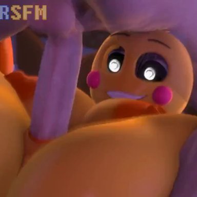 five nights at freddy's, five nights at freddy's 2, lovetaste chica, toy chica (fnaf), toy chica (love taste), countersfm, 1boy, 1girls, balls, female, male, male/female, mating press, penis, pussy