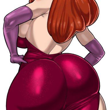 who framed roger rabbit, jessica rabbit, gonzalo costa, sirevisconde, synecdoche, 1girls, ass, big ass, big breasts, big butt, big thighs, earrings, eyebrows, eyelashes, eyeshadow