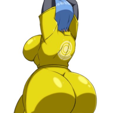 dragon ball, dragon ball super, dragon ball super super hero, bulma briefs, darwaarts, 1girls, ass, back view, big ass, big butt, bubble ass, bubble butt, dumptruck ass, dumptruck butt, fat ass