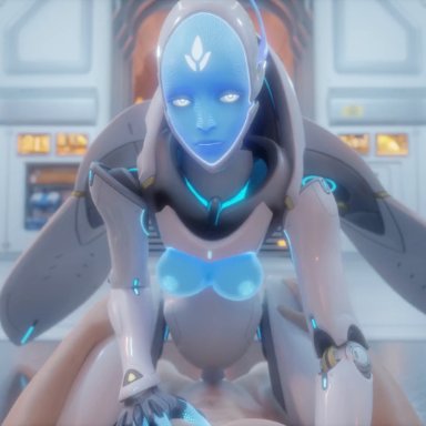 overwatch, echo (overwatch), sfmpov, android, consistent pov, giver pov, looking at viewer, male pov, penetrating pov, pov, riding, robot, 3d, animated, tagme