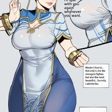 street fighter, street fighter 6, chun-li, ratatatat74, 1female, 1girls, batton, big ass, big breasts, big thighs, brown eyes, brown hair, clothed, clothed female, clothed sex