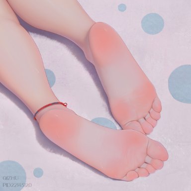 qizhu, 1girls, barefoot, feet, foot fetish, foot focus, legs, pov, pov feet, sole female, soles, solo, toes