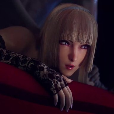 bandai namco, tekken, tekken 8, emilie de rochefort, evilaudio, lewdgazer, missmauveva, 1boy, 1girls, anal, anal sex, ass, bed, blonde hair, blue eyes