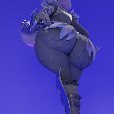 fortnite, raven team leader, de ston3rz, big ass, big breasts, cosplay, furry, looking at viewer, teasing, 3d, tagme