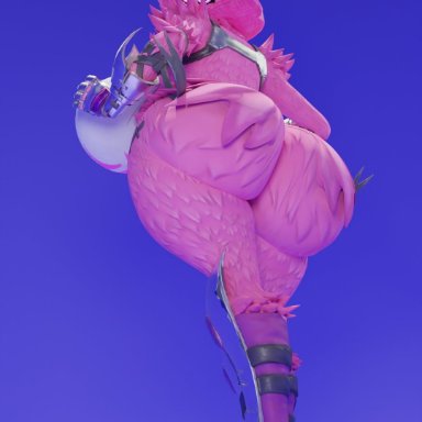 fortnite, raven team leader, de ston3rz, big ass, big breasts, cosplay, furry, looking at viewer, teasing, 3d, alternate color, tagme