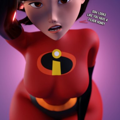the incredibles, elastigirl, helen parr, smitty34, 1girls, dumptruck ass, looking at viewer, mature female, milf, thick ass, thick thighs, tight clothing, voluptuous, voluptuous female, voluptuous milf