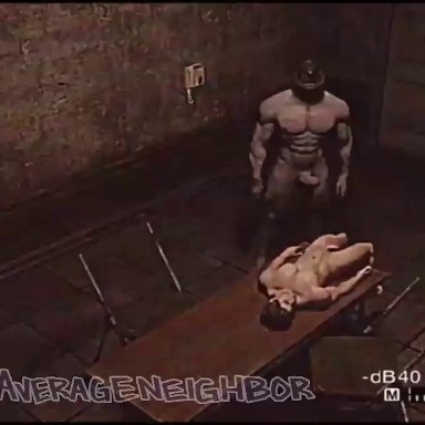 resident evil, resident evil 3, resident evil 3 remake, resident evil resistance, mr x, samuel jordan, tyrant, average neighbor, 2boys, 69, 69 position, all fours, anal, anal sex, balls deep