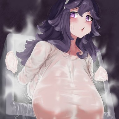 game freak, halloween, nintendo, pokemon, pokemon xy, the ring, hex maniac, yamamura sadako (cosplay), silver queen, silverqueen0, 1girls, breasts, cleavage, female, huge breasts