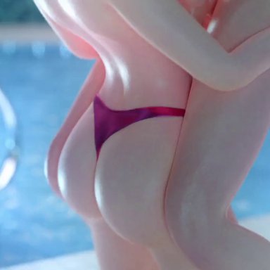 d.va, mercy, azure limina, pixiewillow, cum, doggy style, facefuck, female, futa on female, futanari, heels, thong, titjob, underwater, 3d