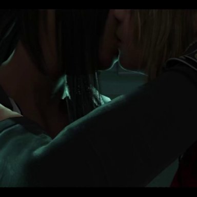 final fantasy, final fantasy vii, final fantasy vii remake, aerith gainsborough, tifa lockhart, teehee7990, 2girls, breast sucking, lesbian, nipple kiss, nipple licking, oral sex, pussy licking, stripping, wholesome