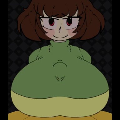 beat banger, undertale, undertale (series), chara, big breasts, blowjob, cum in mouth, fellatio, huge breasts, nipples, paizuri, titjob, animated, tagme, toriel beat banger